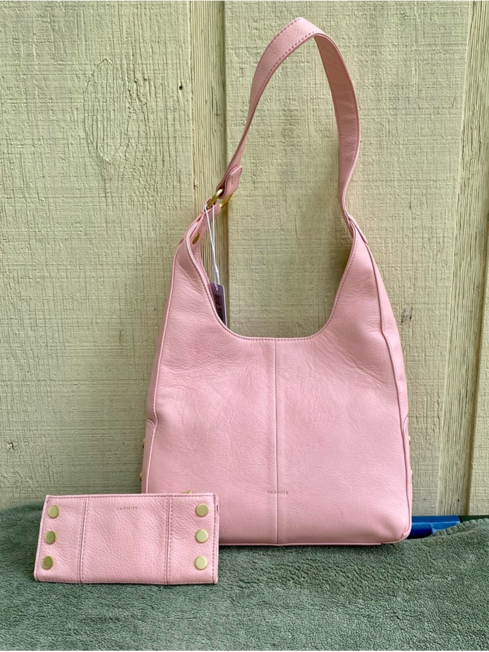 New Hammitt Flamingo Pink Tom Hobo Bag & 110 North Wallet